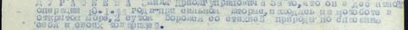 он в десантной операции 10 января 44 года при сильном шторме, находясь на мотоботе в открытом море, двое суток боролся со стихией природы по спасению себя и своих товарищей...