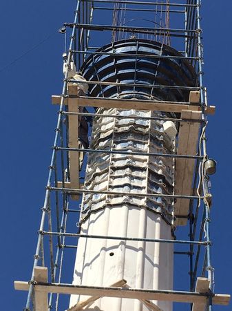 Минарет восстановили за 17 дней