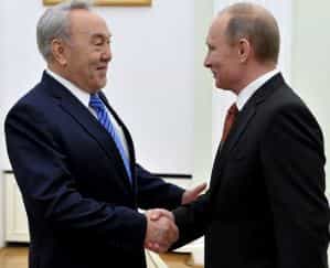 Президент России поздравил Назарбаева с победой