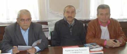 В конференции приняли участие члены КРООСКР «Милли Фирка» (слева направо): Васви Абдураимов, Асан Хуршутов, Альмир Самадинов