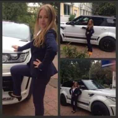 Фартовый белый Rover Range Rover новой модели, говорят если закинуть на него ногу, можно стать министром