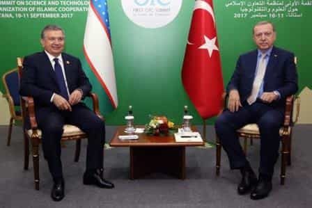 Мирзиёев встретился с Эрдоганом