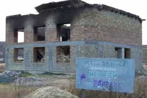 В Крыму ночью сгорела мечеть