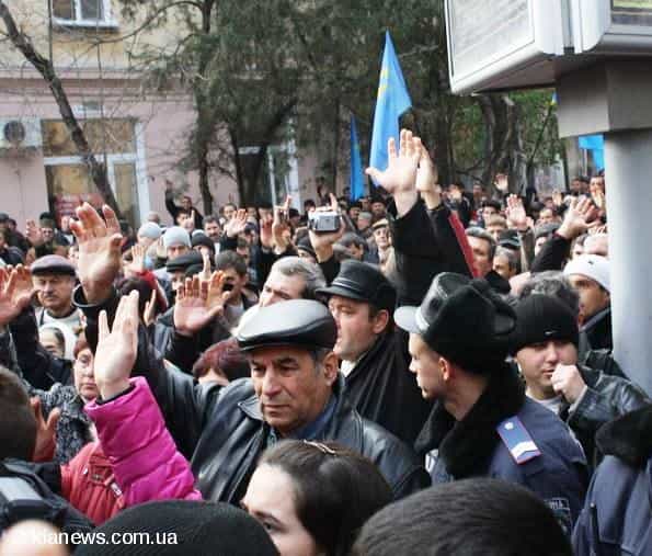 В Симферополе прошел митинг оппозиции Меджлиса