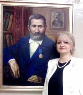 Портрет Мустафы Мурзы Давыдовича - работа известного крымскотатарского художника Рустема Эминова