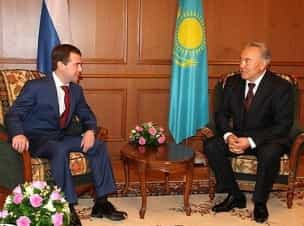 О чем говорил Нурсултан с Медведевым