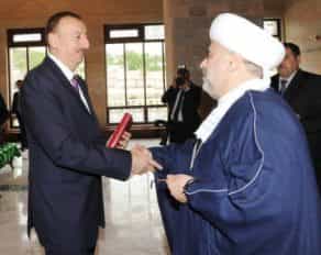 В церемонии открытия мечети принял участие Президент Азербайджана Ильхам Алиев