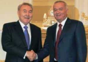 Президент Казахстана Нурсултан Назарбаев и Президент Узбекистана Ислам Каримов