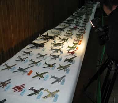 Выставка макетов самолетов времён Великой Отечественной войны