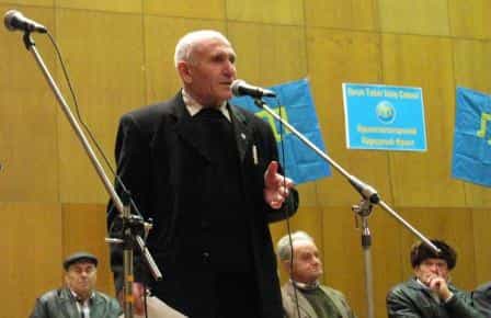 Выступление ветерана Национального движения крымских татар Энвера Аметова